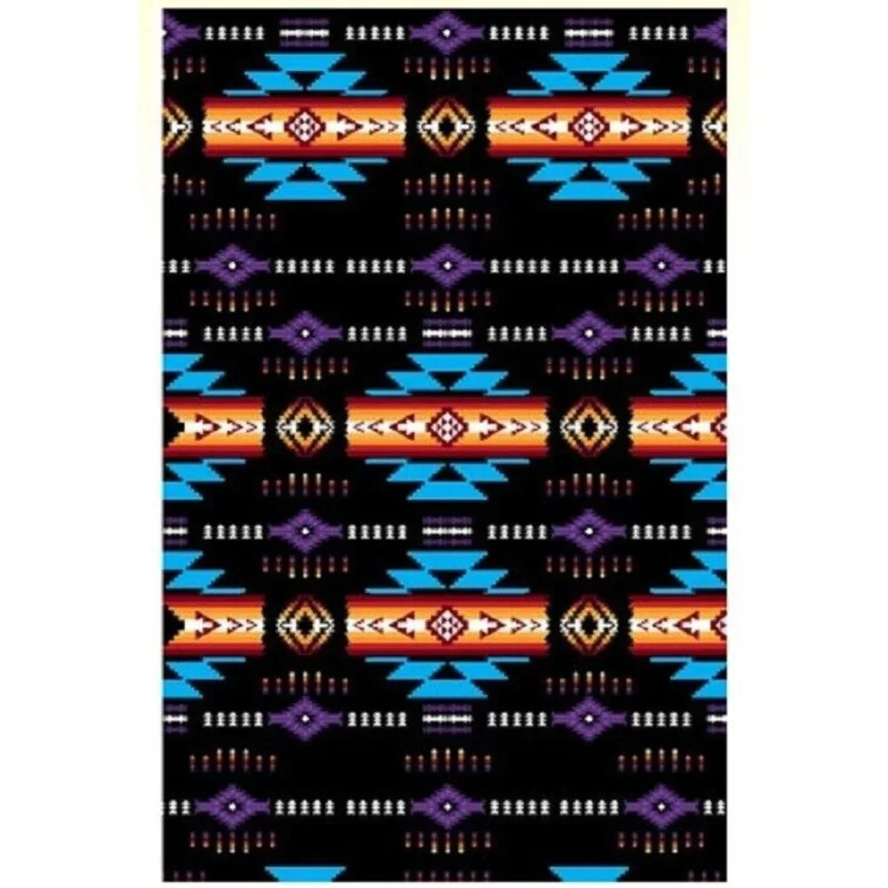 New Black Oversized Southwest Bath Beach Pool Gift Towel Geometric Aztec Navajo